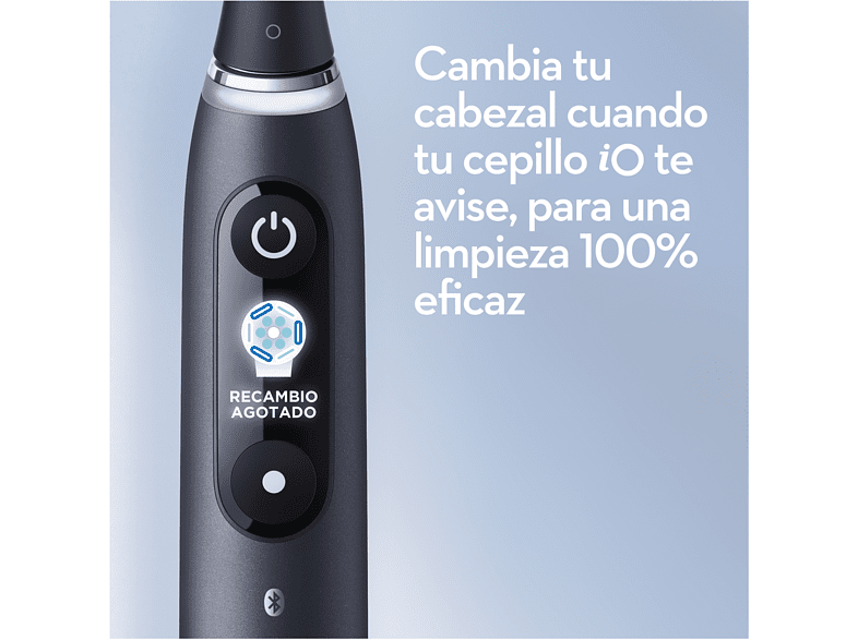 Cepillo eléctrico - Oral-B iO 9S, Seguimiento 3D, Sensor de Presión, Estuche de Carga, Diseñado Por Braun, Negro