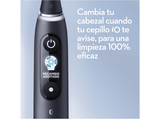 Cepillo eléctrico - Oral-B iO 9S, Seguimiento 3D, Sensor de Presión, Estuche de Carga, Diseñado Por Braun, Negro