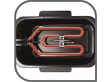 Freidora - Tefal FR 3310 Easy Pro, 3l, Zona Fría, Tapa de almacenaje