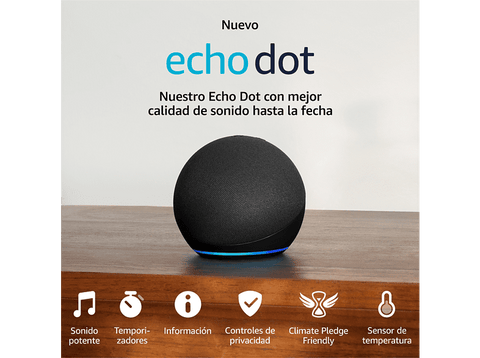 Altavoz inteligente - Amazon Echo Dot (5. Gen 2022), Controlador de Hogar, Antracita