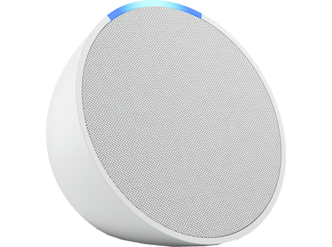 Altavoz inteligente - Amazon Echo Pop, Bluetooth con Alexa de sonido potente y compacto, Blanco