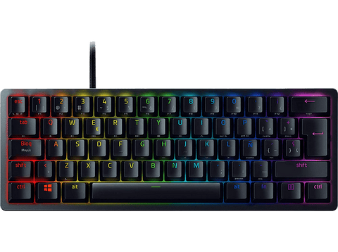 Teclado gaming - Razer Huntsman Mini Purple Switch, USB, Chroma RGB, Negro