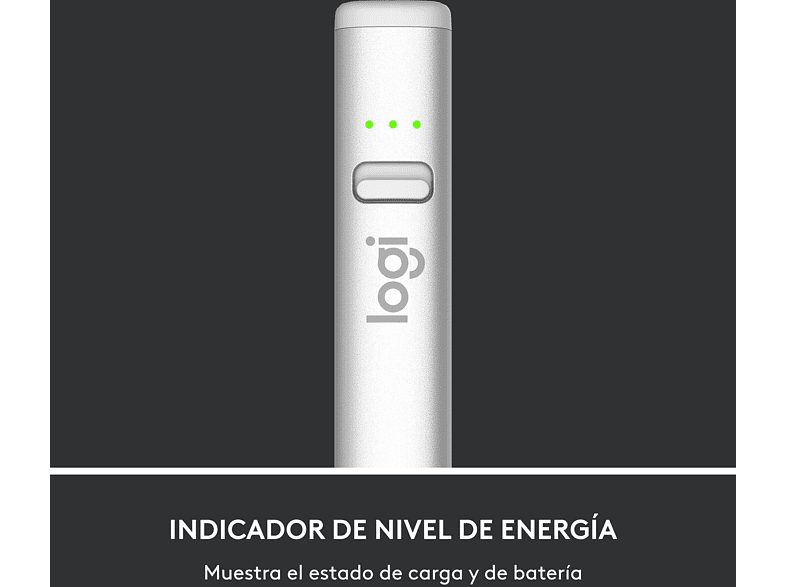Stylus pen - Logitech Crayon, lápiz digital para iPad con tecnología Apple Pencil, precisión de píxel y punta inteligente dinámica con carga rápida