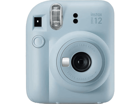 Cámara instantánea - Fujifilm Instax Mini 12, 62× 46 mm, Flash, Azul pastel