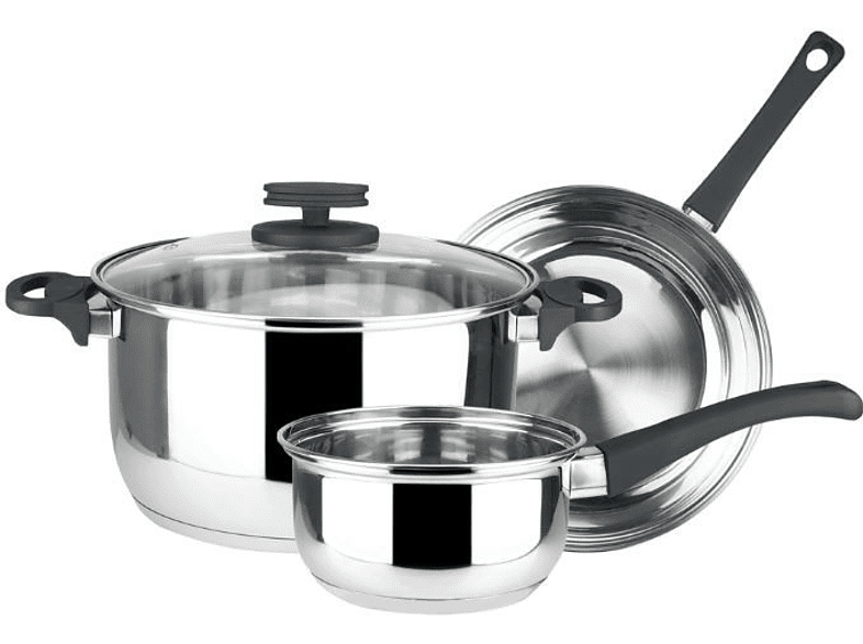 Batería de cocina - Magefesa STYLE, Apta para todo tipo de fuego, Acero Inoxidable