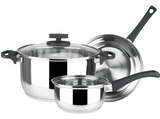 Batería de cocina - Magefesa STYLE, Apta para todo tipo de fuego, Acero Inoxidable