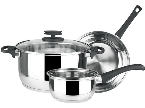 Batería de cocina - Magefesa STYLE, Apta para todo tipo de fuego, Acero Inoxidable