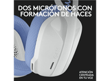 Auriculares gaming - Logitech G G435, 20 Hz -20 KHz, 45 Ohms, 83.1 dB, Autonomía 18 h, Micrófono, Blanco