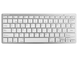 Teclado inalámbrico - Silver HT, Bluetooth, Diseño QWERTY, Hasta 10 m, 78 teclas, Blanco