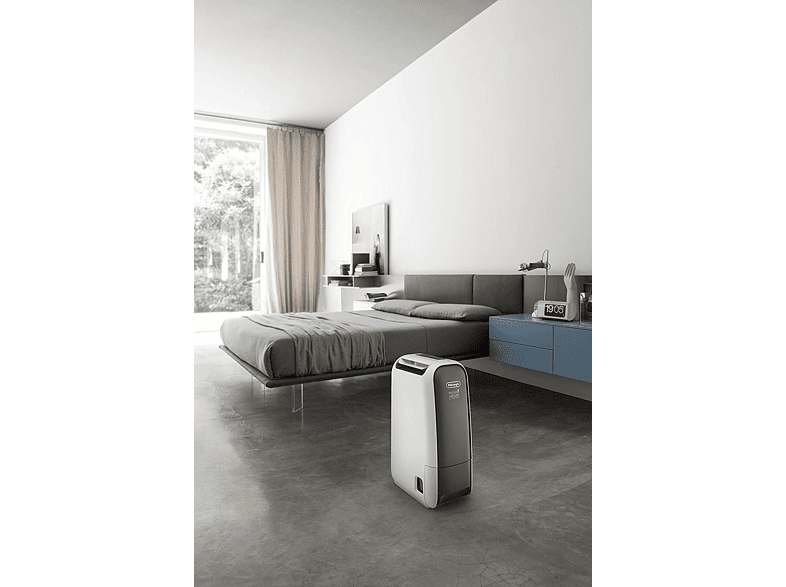 Deshumidificador - De Longui DNS65, 2.8 litros, Silencioso, Ionizador