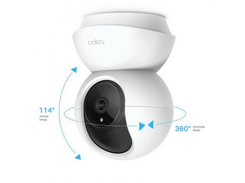 Cámara de seguridad IP - TP-Link TC70, 1080p, Función visión nocturna, Detección movimiento, WiFi, Blanco