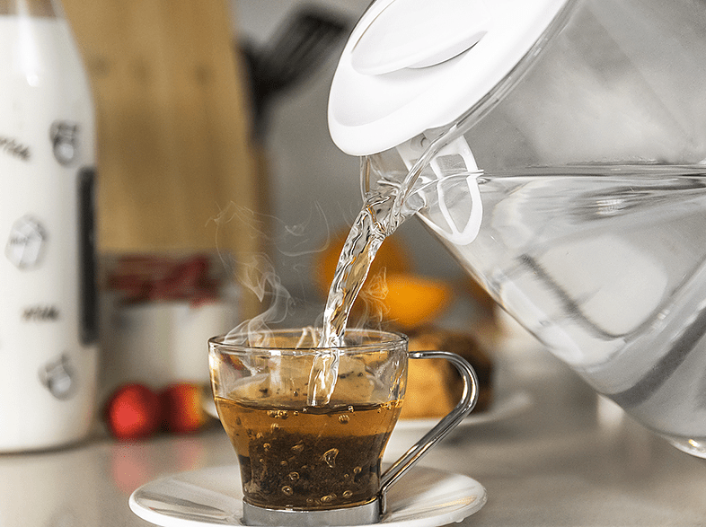 Hervidor - Cecotec Thermosense 350, 2200 W, 1.7 L, Vidrio de Borosilicato, Filtro Antical