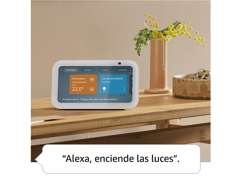 Pantalla inteligente con Alexa - Amazon Echo Show 5 (3.ª generación), Pantalla táctil de 5.5“, Alexa, Blanco