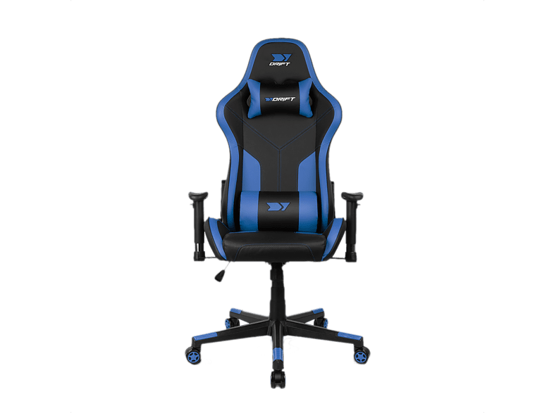 Silla gaming - Drift DR90 Pro V8, 2D (regulable en altura y anchura), Hasta 150 kg, Azul