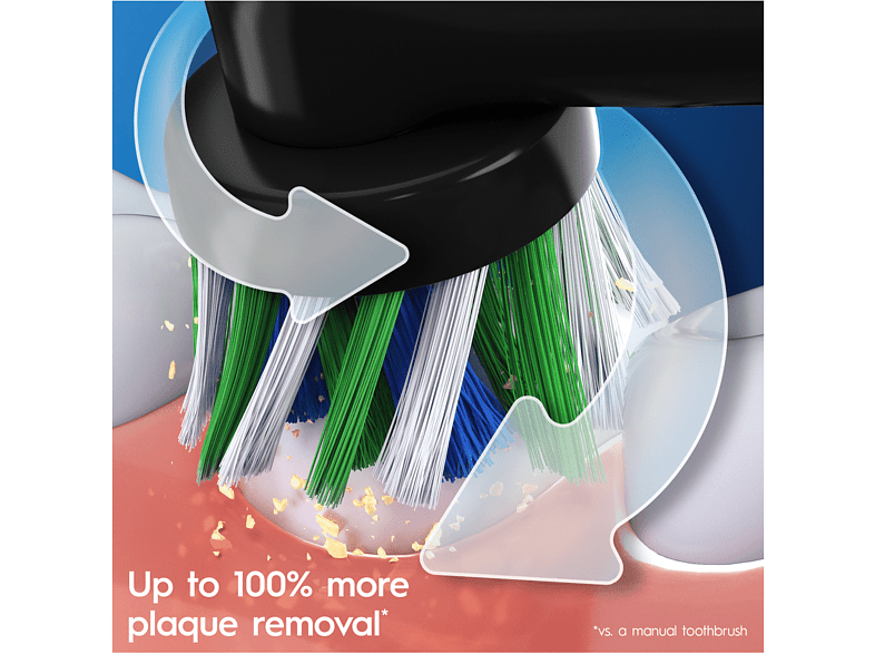 Cepillo eléctrico - Oral-B Vitality Pro, Con 2 Cabezales, Diseñado Por Braun, Negro