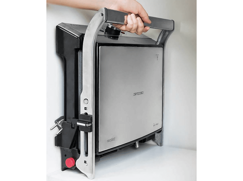 Grill - Cecotec ROCK'NGRILL PRO, 2000W, Antiadherente, Temperatura regulable, Placas reversibles