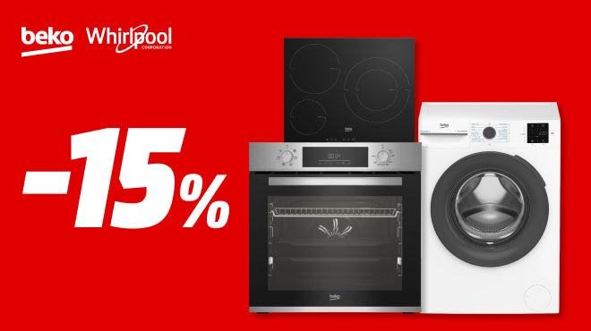 -15% en electrodomésticos Beko y Whirlpool
