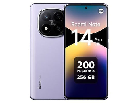 Móvil - Xiaomi Redmi Note 14 Pro+, Lavender Purple, 256 GB, 12 GB RAM, 6.67