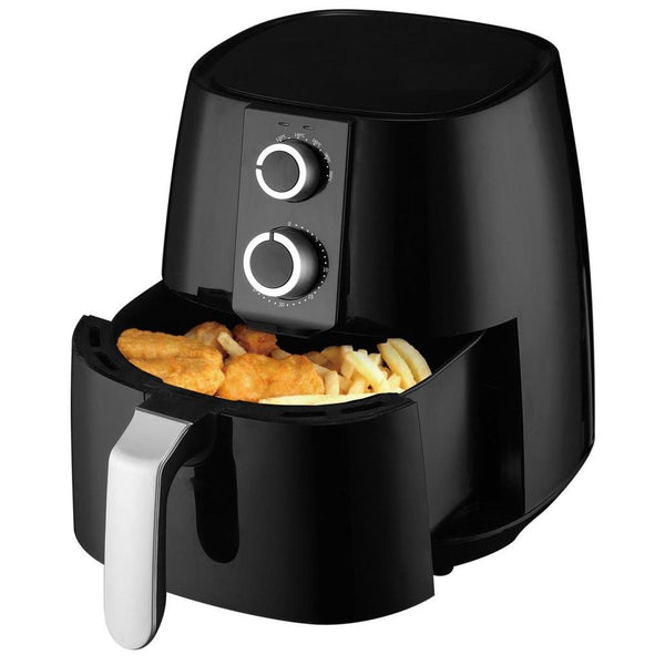 Freidora de aire - KYMPO KYAF02, 1450 W, 3.8L, Temporizador 30 minutos, Control de temperatura, Negro