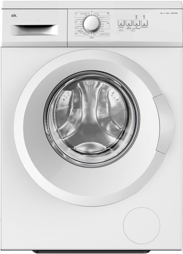 Lavadora carga frontal - ok. OWM 7163 D, 7 kg, 1200 rpm, 15 Programas, Blanco