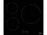 Encimeras de inducción - Qool QLIN3F, inducción, 3 zonas, biselado