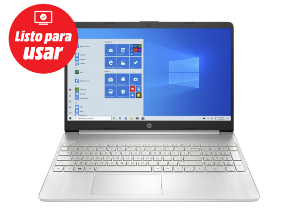 Portátil - CL HP 15S-EQ1040NS, 15.6" HD, AMD 3020e, 4 GB, 128 GB SSD, Gráficos AMD Radeon™, W11 S, Plata