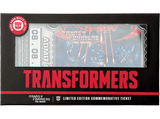 Accesorio - FaNaTtik Transformers: The Movie. Limited Edition 40th Anniversary Metal Replica Movie Ticket