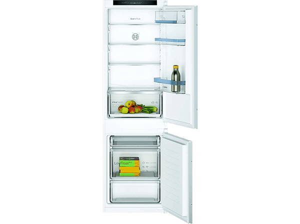 Frigorífico combi integrable - Bosch KIV86VSE0, 35dB, No Frost, 277l, VitaFresh XXL, BigBox, 177.20cm, Blanco