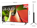 TV OLED 65 - LG OLED65B46LA, OLED 4K, Procesador Inteligente 4K α8, Smart TV, DVB-T2 (H.265), Negro Dark Meteor Titan