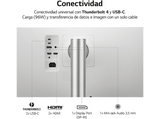 Monitor - LG 40WP95CP, 39.7, 5.120 x 2.160 píxeles, 5 ms, 72 Hz, HDMI x2, DisplayPort x2, Blanco