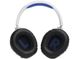 Auriculares gaming - JBL Quantum 360P Console Wireless, Para PlayStation, Inalámbrico, Cancelación Activa de Ruido, Micrófono, Blanco y Azul