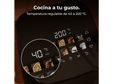 Freidora de aire - Cecotec Cecofry&Grill Smokin’ 6500, 2200W, 6.5L, Doble grill, 10 Menús, Ahumador integrado, Pizza maker, Negro