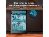 Lavavajillas - Cecotec Bolero Aguazero 6210 Dark D, 15 cubiertos, 14 programas, 60 cm, Tercera bandeja, Pantalla FullColor XXL, Dual Zone Wash, Grey