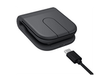 Ratón inalámbrico - Logitech Mobi Fold, Bluetooth-USB, 4000ppp, Multidispositivo, Multisistema, Personalizable, Clics silenciosos, Carga rápida, Negro