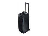 Altavoz de gran potencia - Samsung MX-ST50F/ZF, Portátil para fiestas, Asa de transporte y ruedas, Iluminación personalizable, Aut 18h, 240 W, Negro