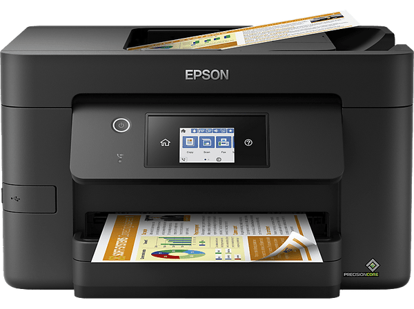 Impresora multifunción - Epson Work Force Pro WF-3820DWF, Inyección de tinta, 21 ppm, A4, WiFi, Negro