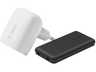 Cargador - Belkin Pack Cargador USB C de 20W + Powerbank de 10000 W, Negro y blanco