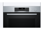 Horno a vapor - Bosch HRG532ES3, Serie 4,  Multifunción, Aquálisis, 71 l, 60 cm, 3D Hotair, Panel trasero autolimpiante, Inox