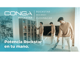 Aspirador de mano - Cecotec Conga Rockstar Micro+ Clean&Car, Potencia 210 W, 20 kPa, Motor Digital Brushless, Autonomía 40 min, Black