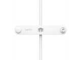 Cable USB - Belkin BoostCharge Pro Cable 2 en 1 con conectores USB-C y Lightning, 1.5 m, Universal, 60W, Nailon trenzado, Blanco