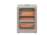 Calefactor - Jata JCES2460, 800W, 2 Barras de Cuarzo, 2 Ajustes de Potencia, Seguridad Antivuelco, Asa de Transporte, Blanco