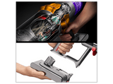 Aspirador escoba - Dyson V12 Detect™ Slim Absolute, Potencia succión 150 AW, Inteligente y Ligero, 60 min, Pantalla LCD, Tecnología Láser