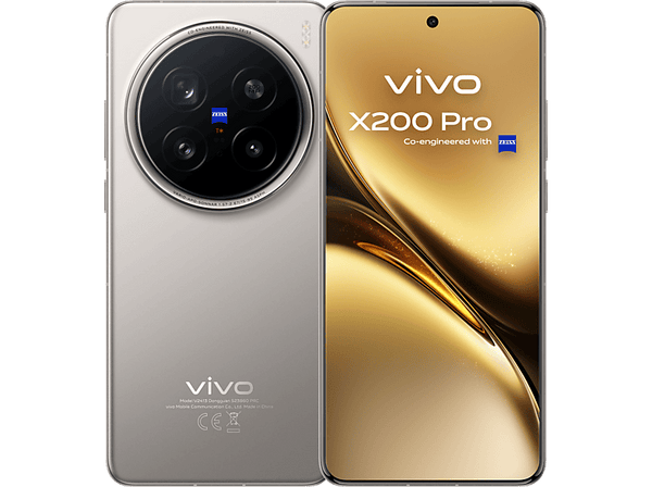 Móvil - vivo X200 Pro, Titan Titanium, 512 GB, 16 GB RAM, 6.78" AMOLED 8T LTPO, MediaTek Dimensity 9400 (3nm), 6000 mAh