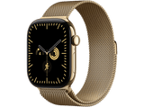 Apple Watch Series 12 (2026), GPS+CEL, 46mm, Caja de titanio Oro brillante, Correa Milanese Loop Oro brillante, Talla M/L, Siri AI