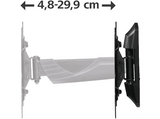 Soporte TV - Hama 220825, 10-26, Giratorio, 66 cm, VESA 100x100, Hasta 25 kg, Negro