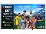 TV QLED 55" - Haier S80G Series H55S80GUX, QLED 4K HDR10, Google TV, AI Picture Quality, Gaming 120Hz, Negro