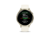 Reloj deportivo - Garmin Venu 4, Blanco, 41mm, Pantalla 1.2, Autonomía 10 Días, Alineación del Sueño, Correa de Silicona