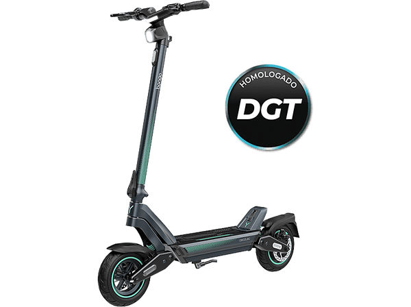 Patinete eléctrico - Cecotec Bongo Serie Y65, 1200 W, 500 W nominal, Autonomía 65 km, Inclinación 20%, Ruedas 10", e-ABS, Doble suspensión, Black