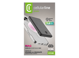 Powerbank - CellularLine Power Bank MAGSAFE 5000, 5000 mAh, USB-C, 36h Autonomía, Negro
