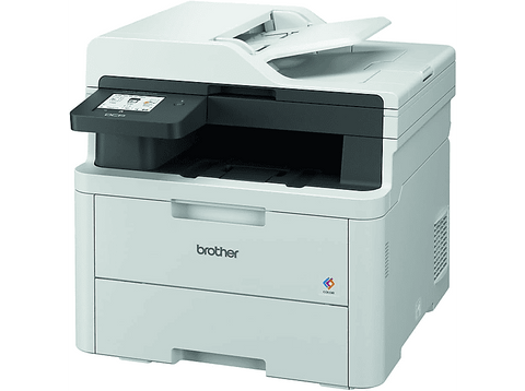 Impresora multifunción - Brother DCPL3560CDW, Láser, 26 ppm a color y monocolor, WiFi, Doble cara, Gris